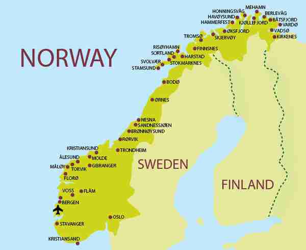 挪威历史，始终被周边国家控制，拥有万座岛屿