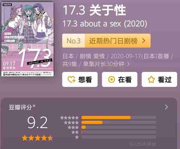 宝藏日剧《17.3关于性》，值得一看的性教育片